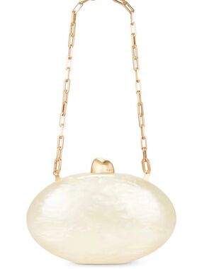 Cult Gaia Eviana Clutch in Ivory